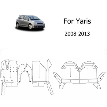 TEGART【LHD】 Подходящ за Toyota Yaris 2008-2013 Трислоен PVC Стерео Пълно покритие на Противоскользящий Авто мат Автомобилни Постелки Изображение 2
