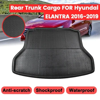 Автомобилен Товарен подложка за Hyundai Elantra Avante 2016 2017 2018 2019 Багажника на колата, Задната част на капака на багажника, мат мат, подложка за крака на пода