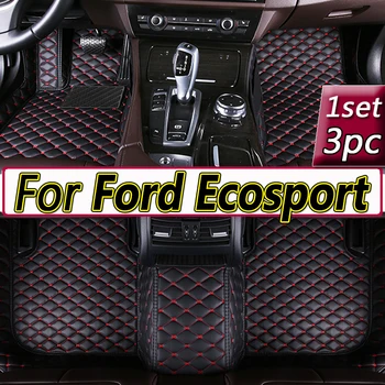 Автомобилни стелки за Ford Ecosport 2018 2019 Потребителски автомобилни накладки за краката Авто килим Аксесоари за интериора