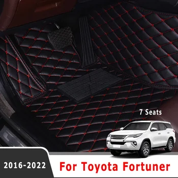 Автомобилни стелки за Toyota Fortuner 2024 2023 2022 2021 2020 2019 2018 2017 2016 (7 Местен) Автомобилни Килими Вътрешната Част на Водоустойчив