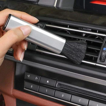 Аксесоари за полагане на автомобили с Четка за почистване на излизане на въздуха от климатика на колата клирънсът на арматурното табло мека коса за избърсване на прах скоба за инструмент за подметания