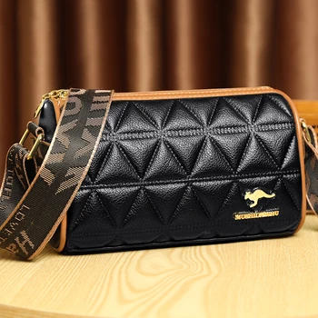 Висококачествена дамска чанта за през рамото от мека изкуствена кожа, новата модерна дамска чанта, дизайнерски дамски чанти-месинджър, луксозен марка дамски чанти-тоут Изображение 2