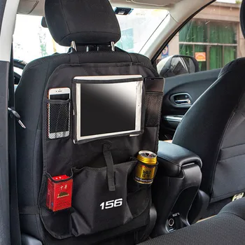 Джоб за съхранение в колата, чантата за съхранение на облегалката на седалката, чанта за съхранение столчета за автомобил с множество джобове за аксесоари за Alfa Romeo 156 Изображение 2