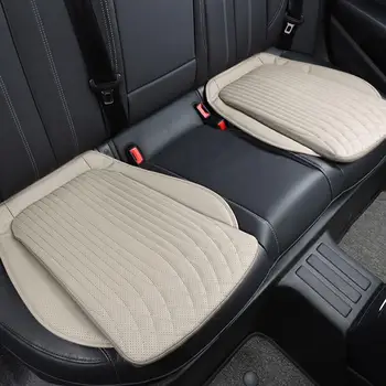 Дишаща възглавница за автомобилни седалки от луксозна кожа за търговски автомобили, нескользящая укрепване тампон, универсална гъба калъф за седалка с висок отскок Изображение 2