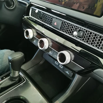 За 11-ти Honda Civic 2022, пръстен за дръжки с променлив ток, за довършителни работи на покрива климатик, капак на превключвателя за управление на Аксесоари за интериора Изображение 2