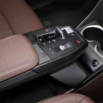 За BMW X1 U11 2023 2024, Централната конзола на автомобила, таблото за смяна на предавките, Рамка, Декорация, Аксесоари - ABS Въглеродни влакна