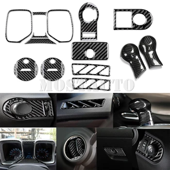 За Chevrolet Camaro Комплект аксесоари за интериор от мек въглеродни влакна, декоративни капачки 2010-2015, 20 броя