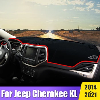 За Jeep Cherokee KL 2014 2015 2016 2017 2018 2019 2020 2021 Покриване на Арматурното табло на Автомобила Мат Анти-UV Нескользящая Тампон Протектор Аксесоари
