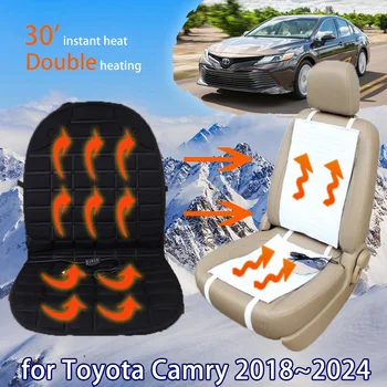 За Toyota Camry XV70 70 2018 2019 2020 2021 2022 2023 Аксесоари За интериора на Колата 12 На Възглавницата на Седалката С Подгряване Калъф За Седалка, Отопление Лист