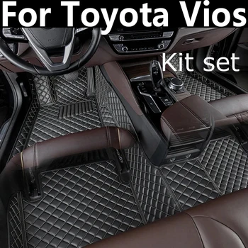 За Toyota Vios Yaris 2022 2020 2021 2019 2017 2018 2015 2016 2014 Автомобилни постелки за под, интериорни Аксесоари, автомобилни Килими по поръчка
