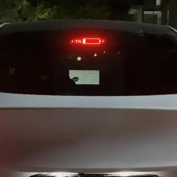 За Автомобил Tesla Model 3 Y Висока Монтирани Стоп-сигнал От Углеродистого Мек PVC, Стикер На Горната Част на превозното средство, Емблема, Спирачна Панел, Заден Перваза L C5R2 Изображение 2