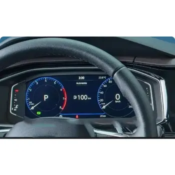 За Ново Фолксваген Комитет 2023 10.1-инчов автомобилен GPS навигатор от закалено стъкло, защитно фолио за екрана, стикер за интериора на колата