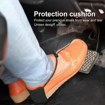 Защита на петата шофьорска обувки за авто стил, защитен калъф за петата на водача на десния крак, Трайни подложки за пета с една плюшена подплата