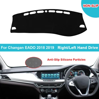 Калъф за арматурното табло на Автомобила Подложка за таблото за Changan Chana EADO 2018 2019 Фланела, Велур, Полиестер, Защитно Наметало за килими Dashmat Изображение 2