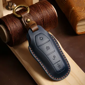 Калъф за ключове от автомобил Smart Remote Key Case за BYD Tang DM 2018 Чанта за ключове Автоаксесоари Ключодържател калъфи за ключове