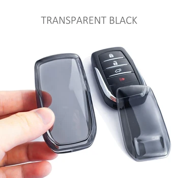 Калъф-ключодържател за For Toyota Sienna Предпазва Вашите ключове от износване с този черен прозрачен своята практика Изображение 2