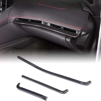 Капак табло Капак на таблото за Chevrolet Corvette C8 2020-2023 ABS, изработени от въглеродни влакна