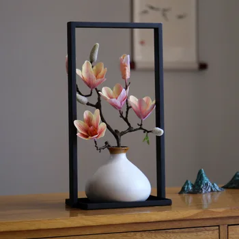 Керамични креативна ваза в китайски стил, интериор, дневна, украса винен шкаф, бюро за кабинета