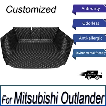 Кожа за Mitsubishi Outlander 2WD, 4WD 2013 2014 2015 2016 2017 2018 2019 2020 2021 Подложка за багажника Стелки и Аксесоари за мокети