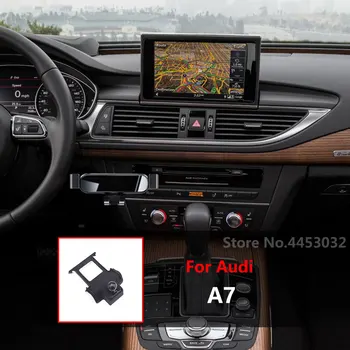 Кола за Мобилен Телефон За Audi A7 C7 4GH 4GJ 2022-2012 Монтаж на Стена GPS Стойка Завъртане на Подкрепа за Аксесоари 3 Цвята