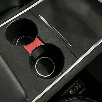 Кола За Чаши Вода Slip Limit Клип за Tesla Model 3 Model Y 2021 ABS Turn Fur Автомобилна поставка за Чаши Ограничител поставка за Чаши Сепаратор Изображение 2