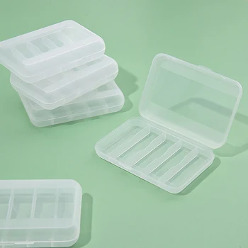 Нова 1/3шт 5 Слота Кутия За Съхранение на Мини Пластмасова Кутия за Опаковка Скоростна Кутия За Съхранение на Пылезащитных Трайни Силни Бижута Gag За Уши Хапчета За Съхранение
