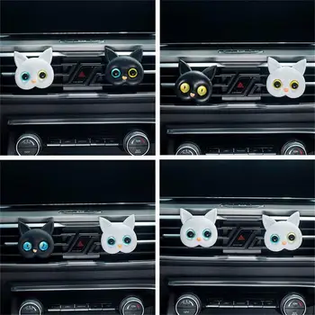 Парфюм за освобождаване на въздух в колата, Творчески Триизмерен Ярък Очите на Котката, Мил Двуцветен Коте-Зеницата, Аксесоари за ароматизиране на салон на автомобил Изображение 2