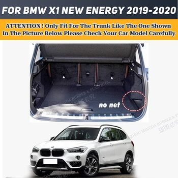 Подложка За Багажник на Автомобил BMW X1 New Energy 2019 2020 Обичай Водоустойчив Нескользящий Висок Страничната Багажника на Задната част на Товарен Делото Килим Мат Изображение 2
