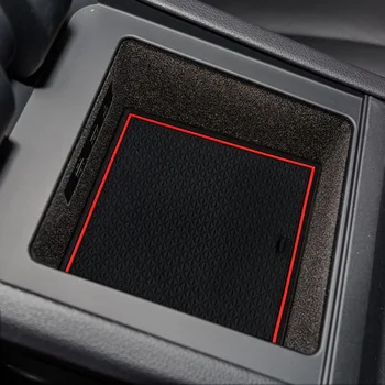 Подложка за врата фуги кола за Audi Q7 2016 2017 2018 2019, Модифицирани Накладки за врата прорезей, Подложка за съхранение на Прах, Аксесоари за интериор на автомобила Изображение 2