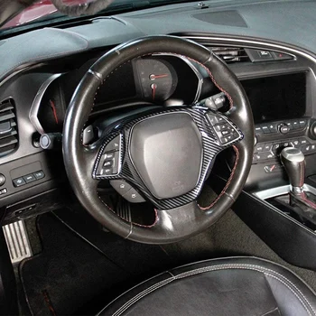 Покритие на панела на кормилното колело от ABS-пластмаса, накладки, Литьевая стикер за Chevrolet Corvette C7 2014-2019 Аксесоари Изображение 2