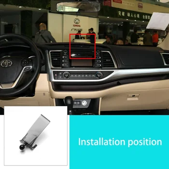 Притежател на мобилен Телефон, За Toyota Highlander 2015-2019 2020 Деформированная Версия на вентилационна (противовакуумна) канална Скоба GPS Притежател на Телефон в Автомобилни Аксесоари Изображение 2