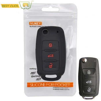 Силиконов Кола Ключодържател Калъф Shell Skin За VW POLO, Bora, Beetle Tiguan Passat B5 B6 Golf 4 MK5 6 Jetta Eos Remote Pocket