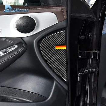 Скорост на Полет 2 бр. за Mercedes Benz GLC 2016-2018 C Class 2015-2018 Въглеродни Влакна Вътрешната Врата на Колата Декоративни Стикери за Украса на Капачки