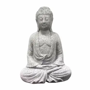 Статуя на Буда Ръчно Дялан Чай домашен Любимец Украшение за Десктоп Арматурното Табло на Автомобила Home Изображение 2