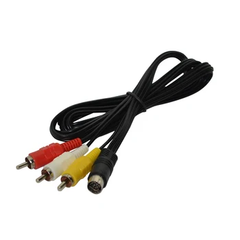 1.8 M Никелирани съединители AV кабел за SEGA Saturn SS 3RCA кабел аудио-видео кабел Изображение 2