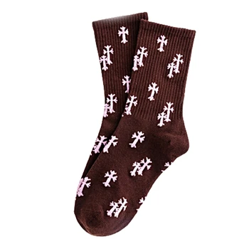 1 Чифт чорапи на уличната мода и с упорит в разпятието, което на латински означава на Кръст, Хлопчатобумажный чорап 37JB Изображение 2
