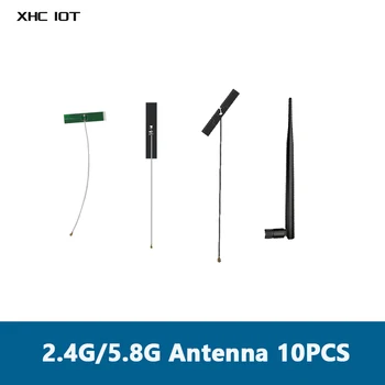 10 бр./лот 2.4 G/5.8 G XHCIOT Wifi Антена PCB Антена Серия SMA-J Малък размер 5dBi Гумена Антена За Безжичен модул За Ruter