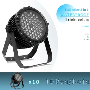 10 бр./лот Led Водоустойчива С лампа 54x3 W RGB 3 в 1/RGBW 4 Цвята за Фон на Боя Прожектор DMX Управление на DJ Дискотечное Сценичното Осветление