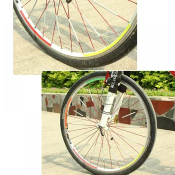 12шт велосипедни светлоотразителни ленти, Водоустойчива Сигурен Предупредителен Светлинен отражател колело колелото със спици