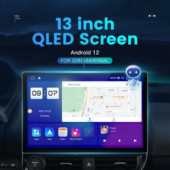 13-Инчов Автомобилен Мултимедиен Плеър Интелигентна Система за GPS Навигация За Ford Kuga 2 Escape 3 2012-2019 Безжичен Carplay Android Auto Изображение 2