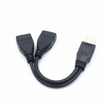 1БР USB2.0, Един е разделен на две, трансформиращ растежен кабел за предаване на данни, удлинительный кабел, интерфейс за зареждане USB, интерфейс за прехвърляне на данни USB Изображение 2