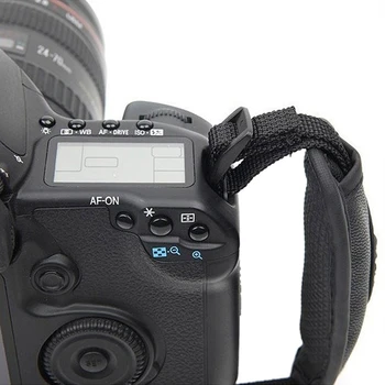 1бр за Nikon, Canon Кожена ръкохватка, каишка за китката, за огледално-рефлексни фотоапарати, Идеален (черен) Изображение 2