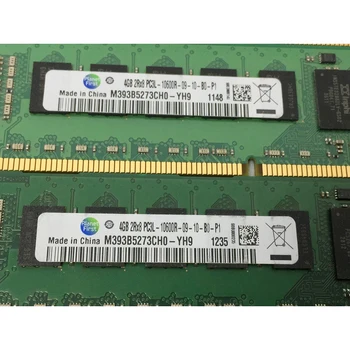 1бр за Samsung RAM 4 GB 4G 2RX8 PC3L-10600R DDR3L 1333 REG Сървър Памет M393B5273CH0-YH9  Изображение 2