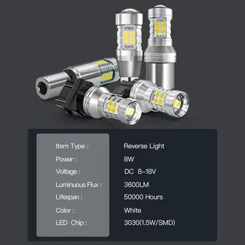 2 елемента Led резервна лампа за заден ход Blub Canbus Аксесоари за Renault Koleos 2008-2020 2010 2011 2012 2013 2014 2015 2016 2017 Изображение 2