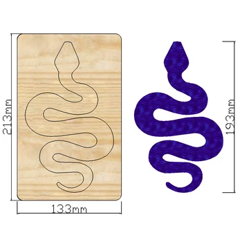2022 Нови печати за рязане под формата на животни и змии, дървени печати за ножове, съвместими с повечето ръчни машини штамповочных Изображение 2