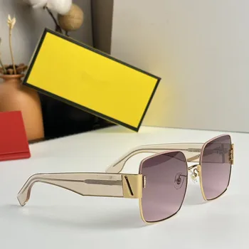 2023 без рамки Квадратни Слънчеви очила с високо качество за жени и мъже, марка Дизайнерски Реколта Модерна Луксозна Голяма дограма Oculos De Sol