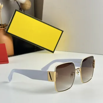 2023 без рамки Квадратни Слънчеви очила с високо качество за жени и мъже, марка Дизайнерски Реколта Модерна Луксозна Голяма дограма Oculos De Sol Изображение 2