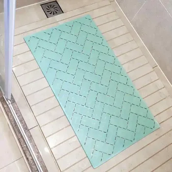2023 Нова карта за влизане в банята, подложка за пода, противоскользящий подложка за баня, впитывающий подложка за спални мультяшного СИВ цвят Изображение 2