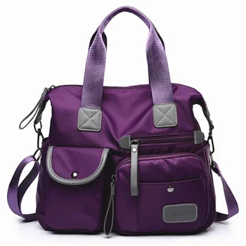 2023 Нова найлон женствена чанта през рамото си, ежедневието е чантата е с голям капацитет, дамска спортна чанта през рамо за крайградски пътувания, водоустойчив