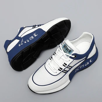 2023 Нови Висококачествени мъжки обувки за голф от телешка кожа, Удобни младежки спортни маратонки за тренировки голфъри, Ежедневни обувки за голф Изображение 2
